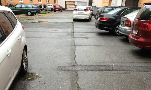 Neuherstellung Parkplatz